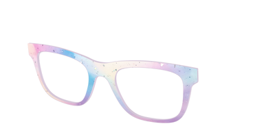 The Dreamy Pastel with Holographic Glitter - Angle Top Thumbnail - Pair Eyewear