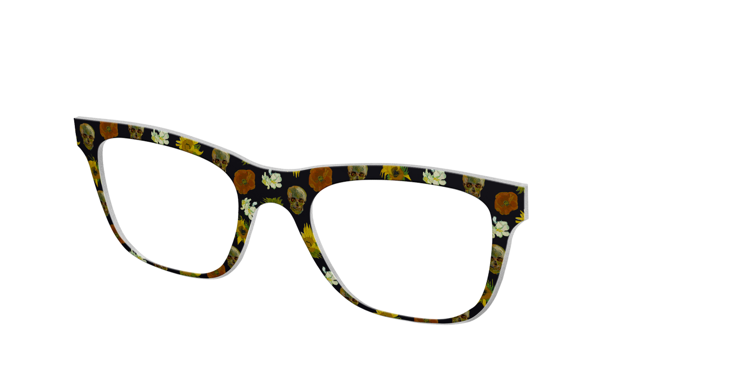 The Floral Skulls - Angle Top Image - Pair Eyewear