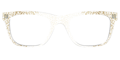 The Golden Flair Glitter Crystal with Gold Foil - Front Top Thumbnail - Pair Eyewear