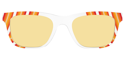 The Groovy Stripes with Citrine Yellow Lens - Front Top Thumbnail - Pair Eyewear