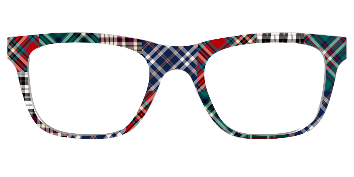 The Grunge Plaid Print Mix - Front Top Image - Pair Eyewear