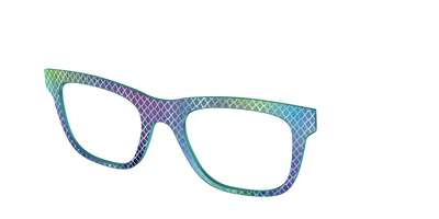 The Holographic Dragon Scales - Angle Top Thumbnail - Pair Eyewear