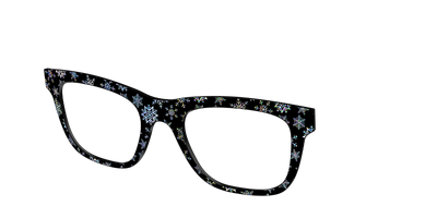 The Holographic Snowflakes - Angle Top Thumbnail - Pair Eyewear