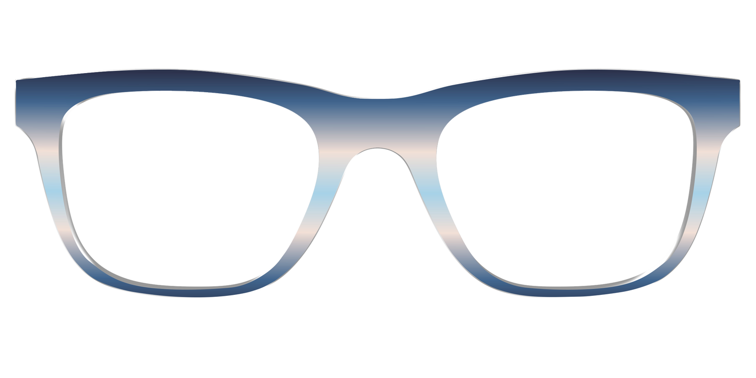 The Hydrangea Haze Gradient - Front Top Image - Pair Eyewear