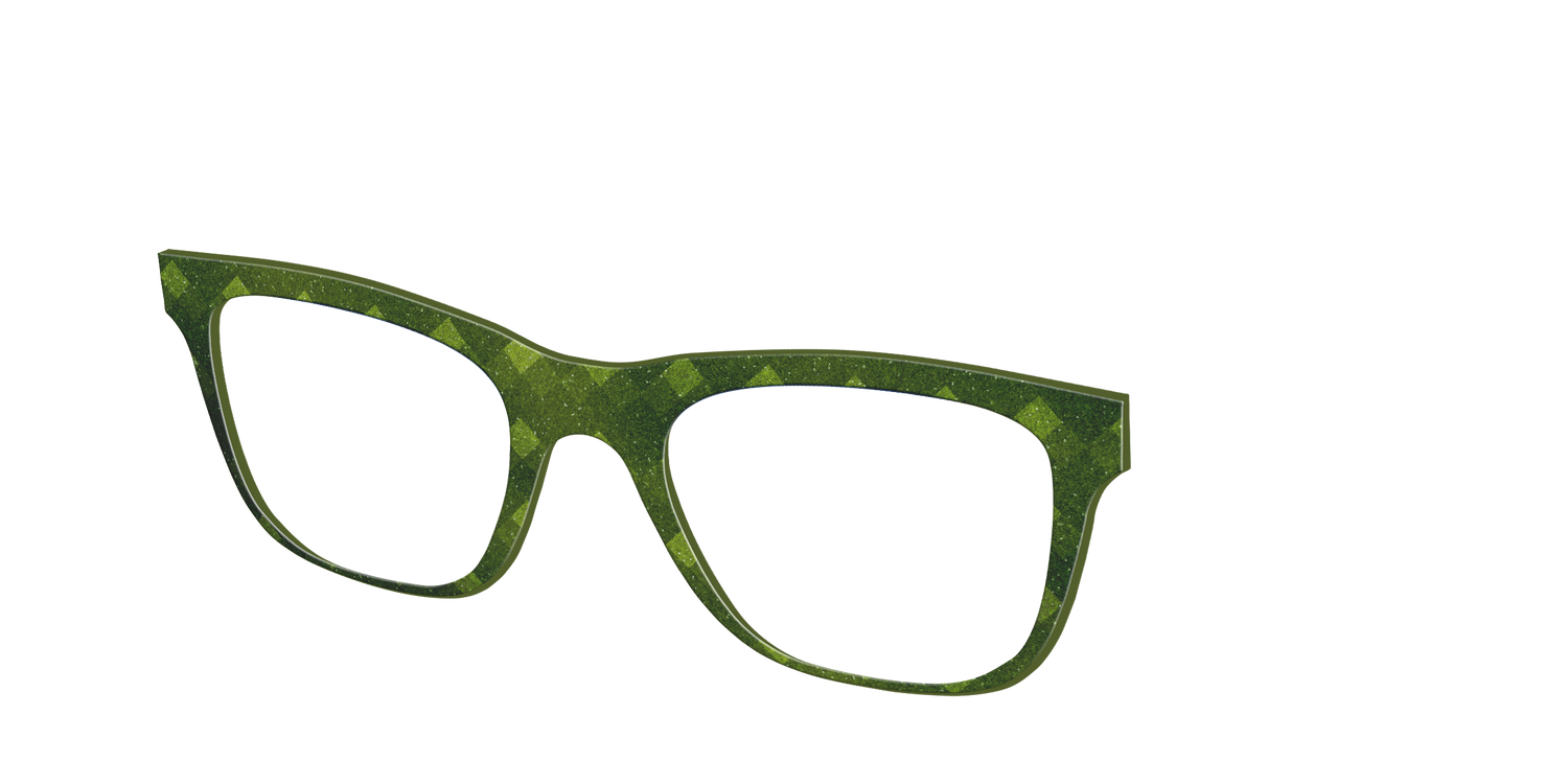 The Olive Geo - Angle Top Image - Pair Eyewear