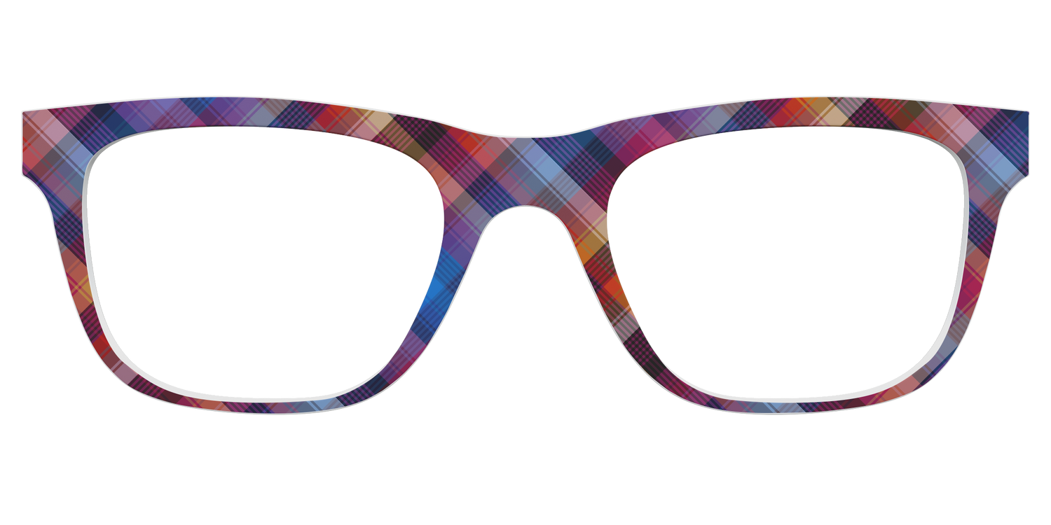 The Ombre Plaid - Front Top Image - Pair Eyewear