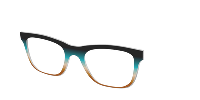 The Onyx to Rust Gradient - Angle Top Thumbnail - Pair Eyewear