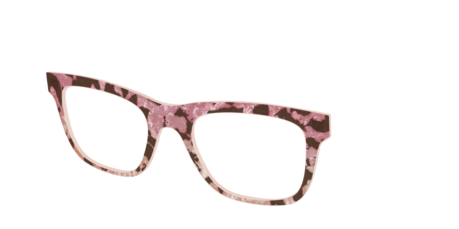 The Pale Peach Pearl Tortoise - Angle Top Image - Pair Eyewear