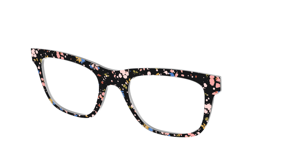 The Pallid Paint Splatter - Angle Top Image - Pair Eyewear