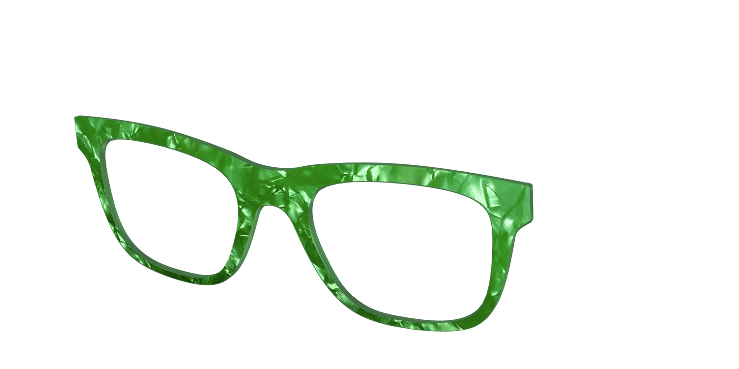 The Peridot Pearl Marble - Angle Top Image - Pair Eyewear