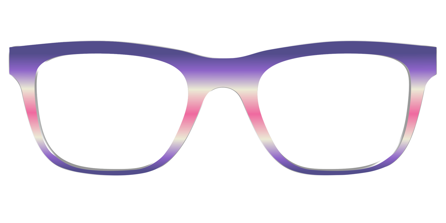 The Petunia Haze Gradient - Front Top Image - Pair Eyewear