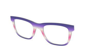 The Petunia Haze Gradient - Angle Top Thumbnail - Pair Eyewear