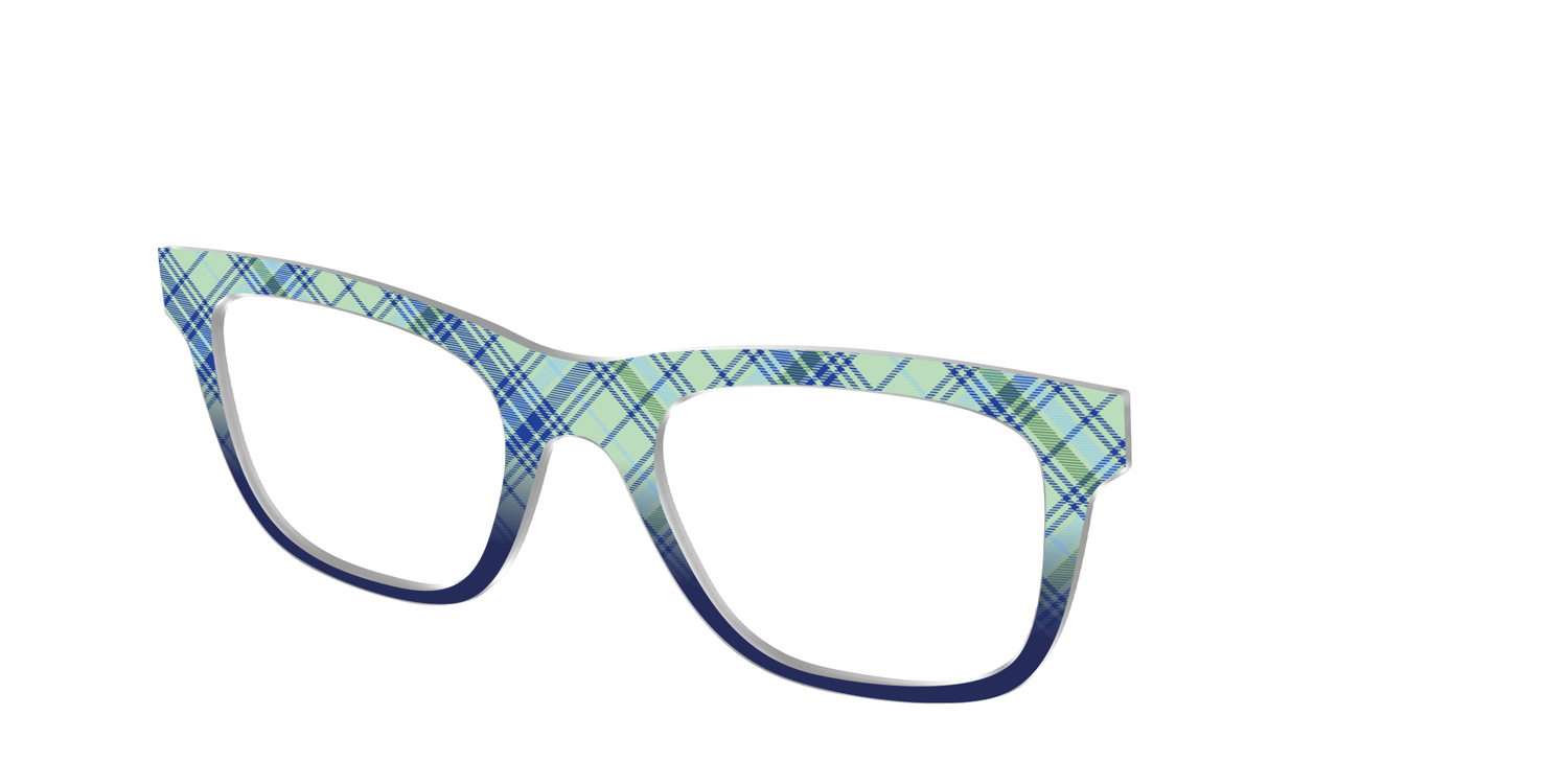 The Poetic Plaid - Angle Top Image - Pair Eyewear