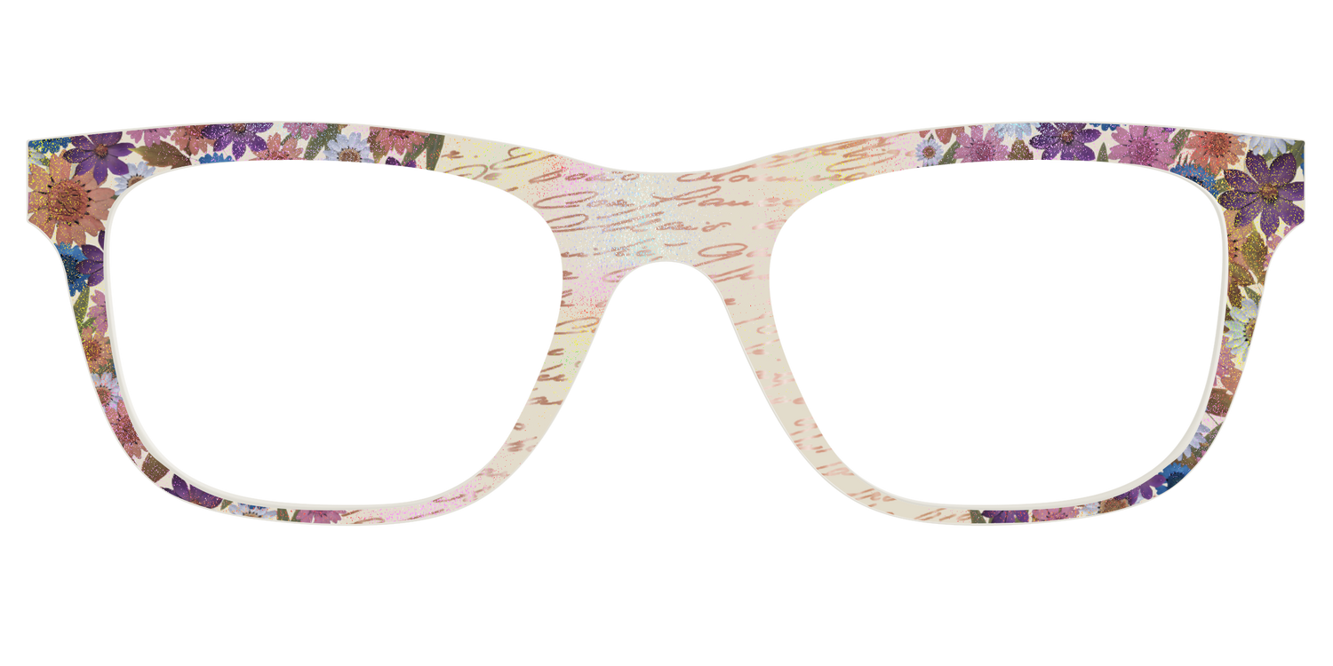 The Pressed Flowers with Foil Crystal - Front Top Image - Pair Eyewear