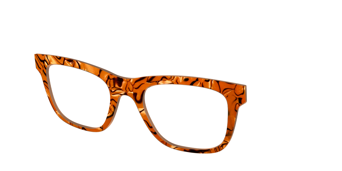 The Pumpkin Pearl Swirl - Angle Top Image - Pair Eyewear