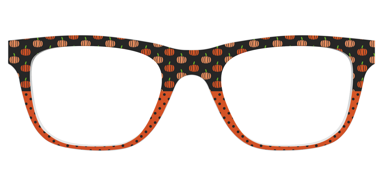 The Pumpkin Pin Dot - Front Top Image - Pair Eyewear