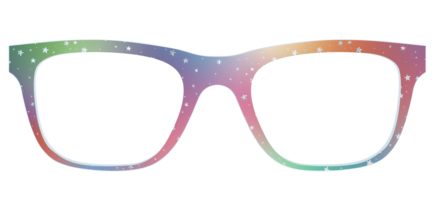 The Rainbow Holographic Celestial - Front Top Image - Pair Eyewear