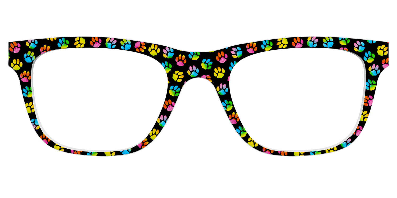 The Rainbow Paw Print - Front Top Image - Pair Eyewear