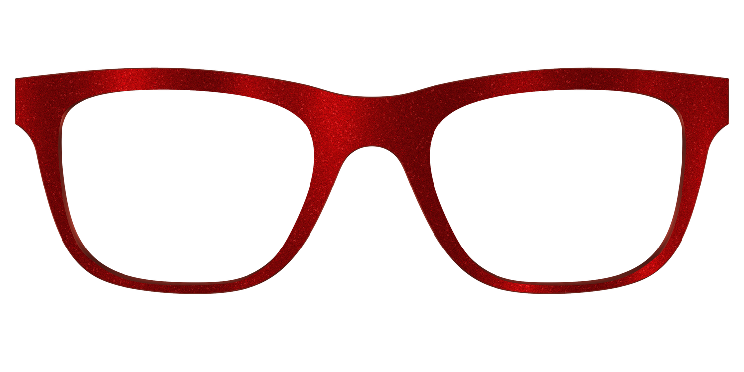 The Red Shimmer - Front Top Image - Pair Eyewear
