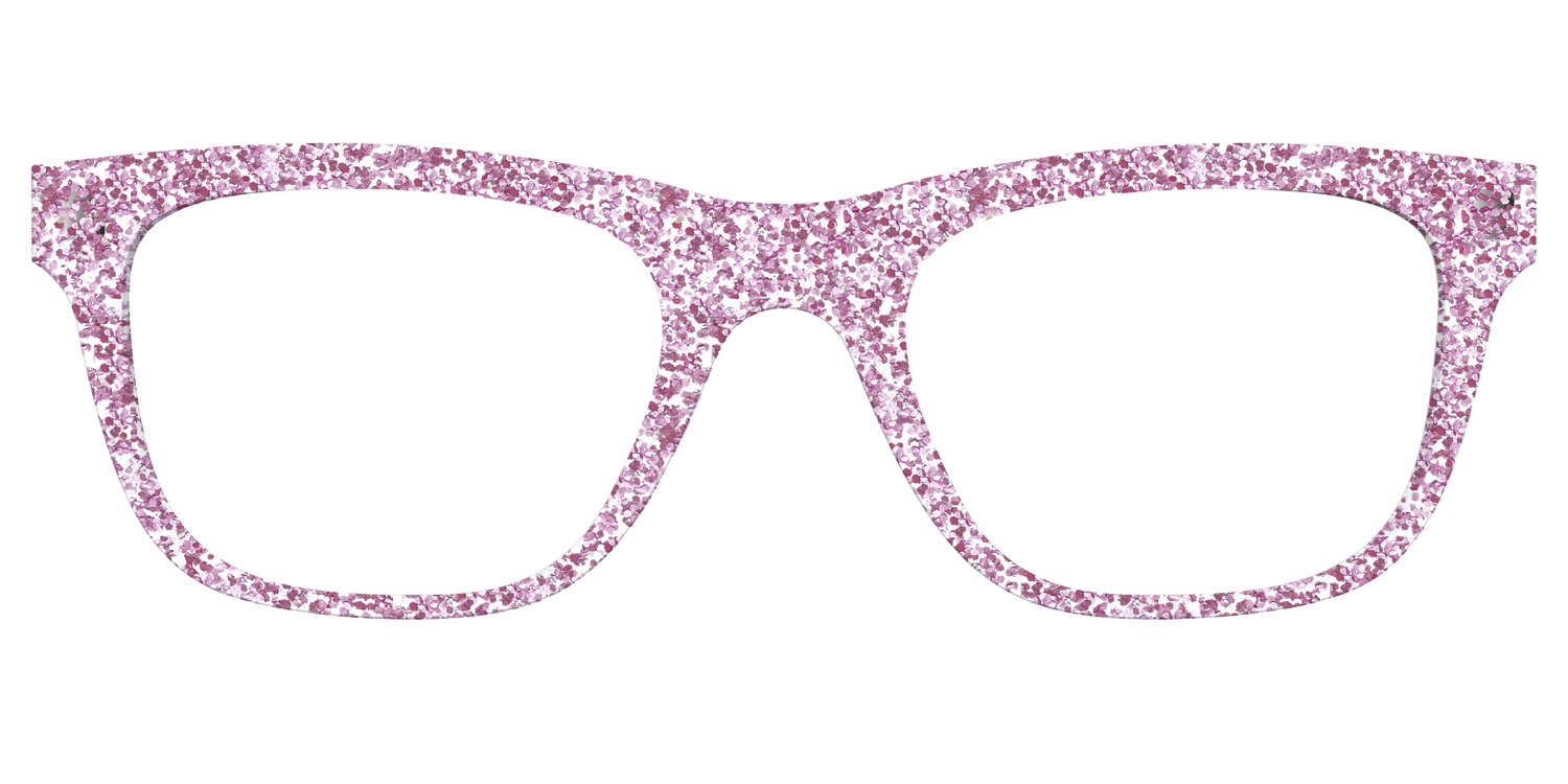 The Rose Gold Sparkle - Front Top Image - Pair Eyewear