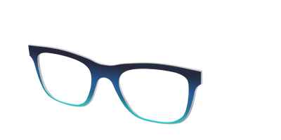 The Royal Blue to Seafoam Gradient - Angle Top Thumbnail - Pair Eyewear