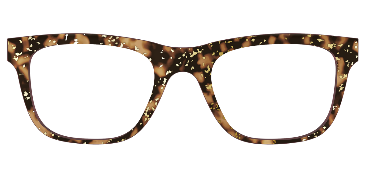 The Sandalwood Tortoise with Gold Foil - Front Top Image - Pair Eyewear