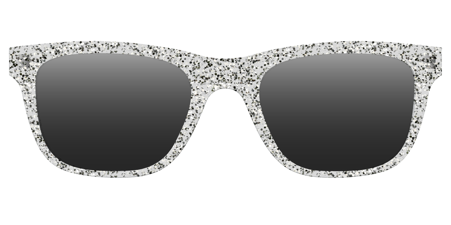 The Polarized Silver Sparkle Sun Top - Front Top Image - Pair Eyewear