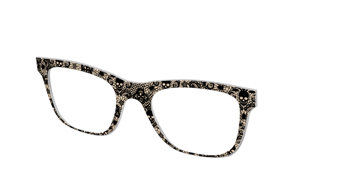 The Skull Lace - Angle Top Image - Pair Eyewear