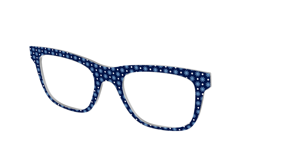 The Snowflake Polka Dot - Angle Top Image - Pair Eyewear