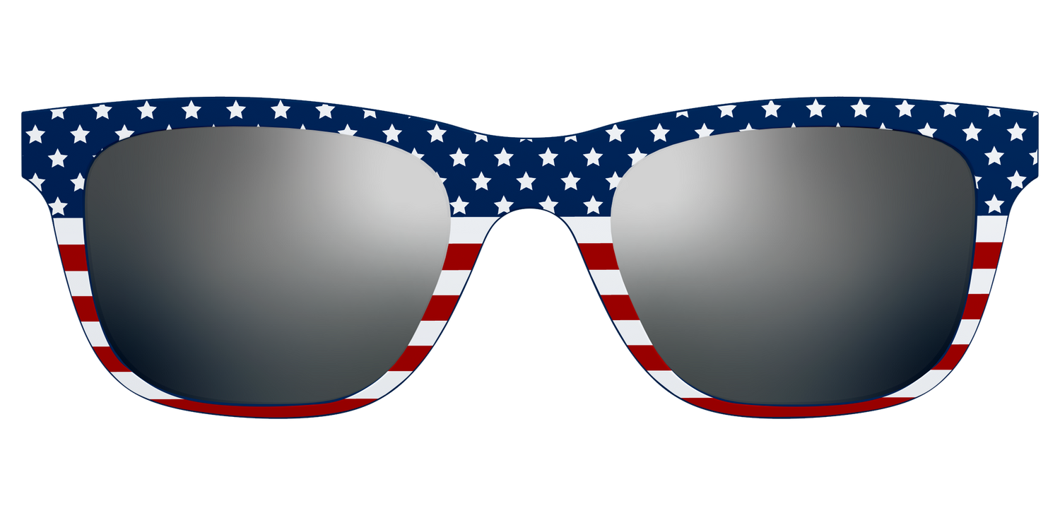 The Polarized Stars & Stripes Sun Top - Front Top Image - Pair Eyewear