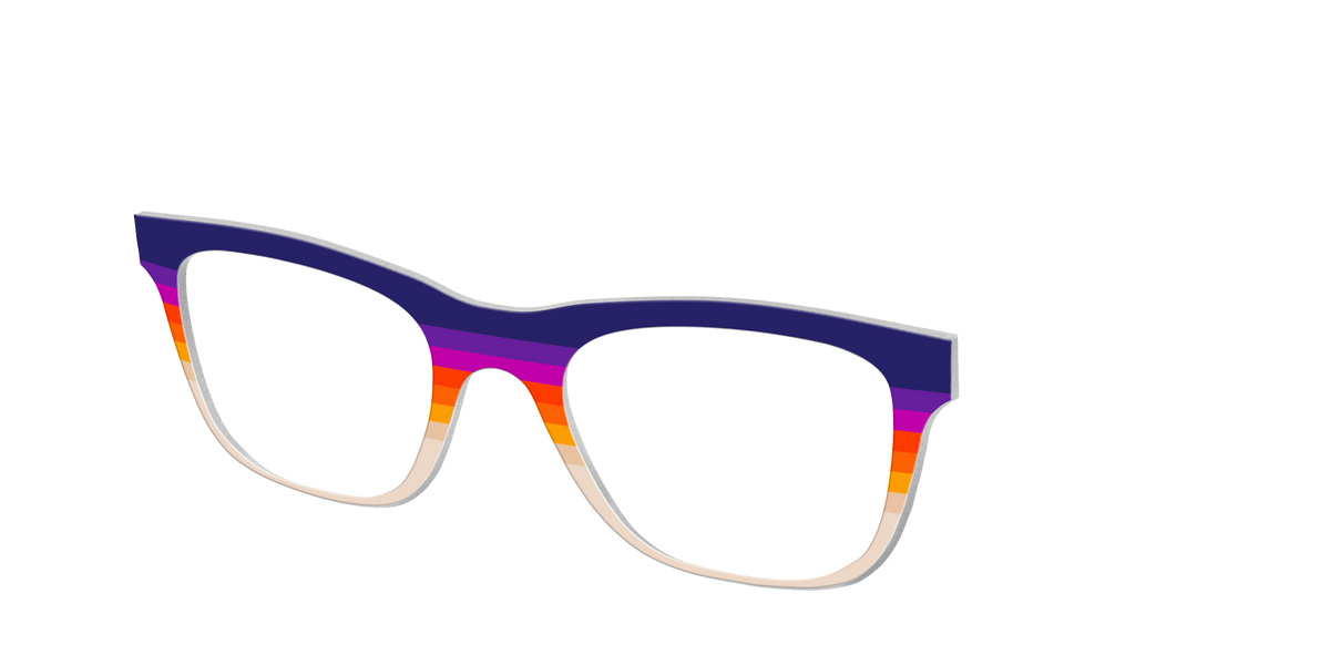 The Summit Stripes - Angle Top Image - Pair Eyewear