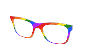The Traditional Pride Flag - Angle Top Thumbnail - Pair Eyewear