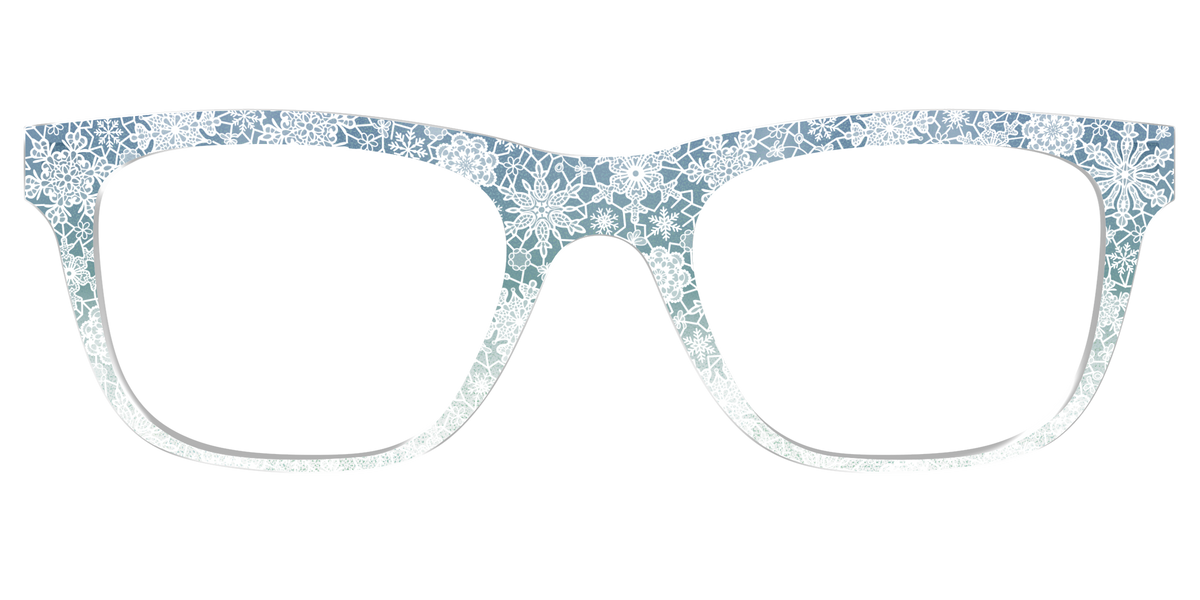The White Lace Snowflake Crystal - Front Top Image - Pair Eyewear