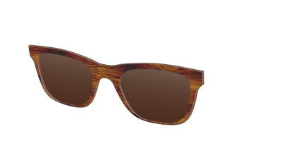 The Polarized Woodgrain Sun Top - Angle Top Thumbnail - Pair Eyewear