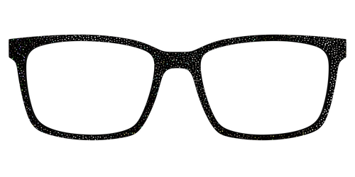 The Black Holographic Mini Dot - Kirby Top - Pair Eyewear