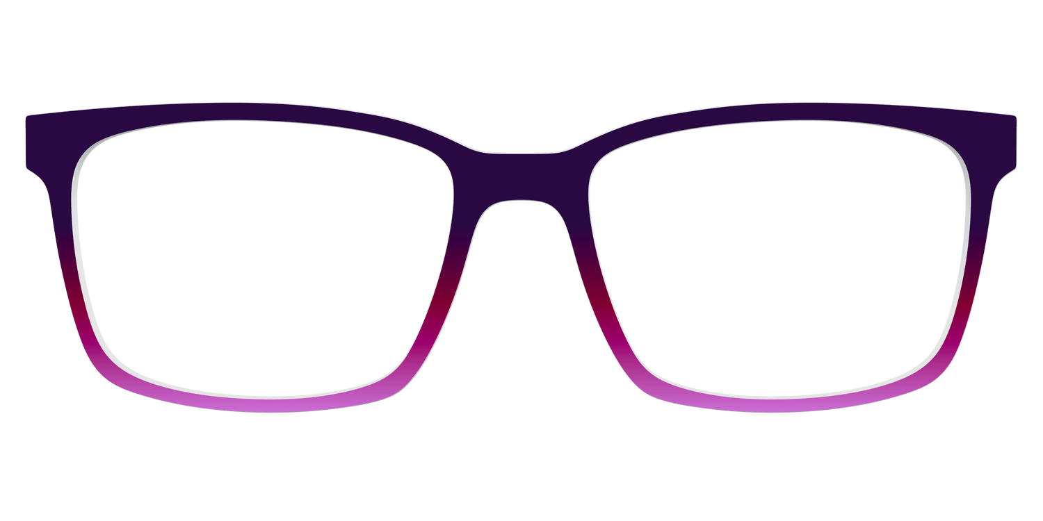 The Black To Jungle Orchid Gradient - Lifestyle Kirby Top Image - Pair Eyewear