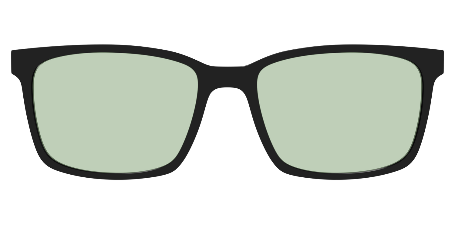The Black With Sage Green Lens - Lifestyle Kirby Top Image - Pair Eyewear