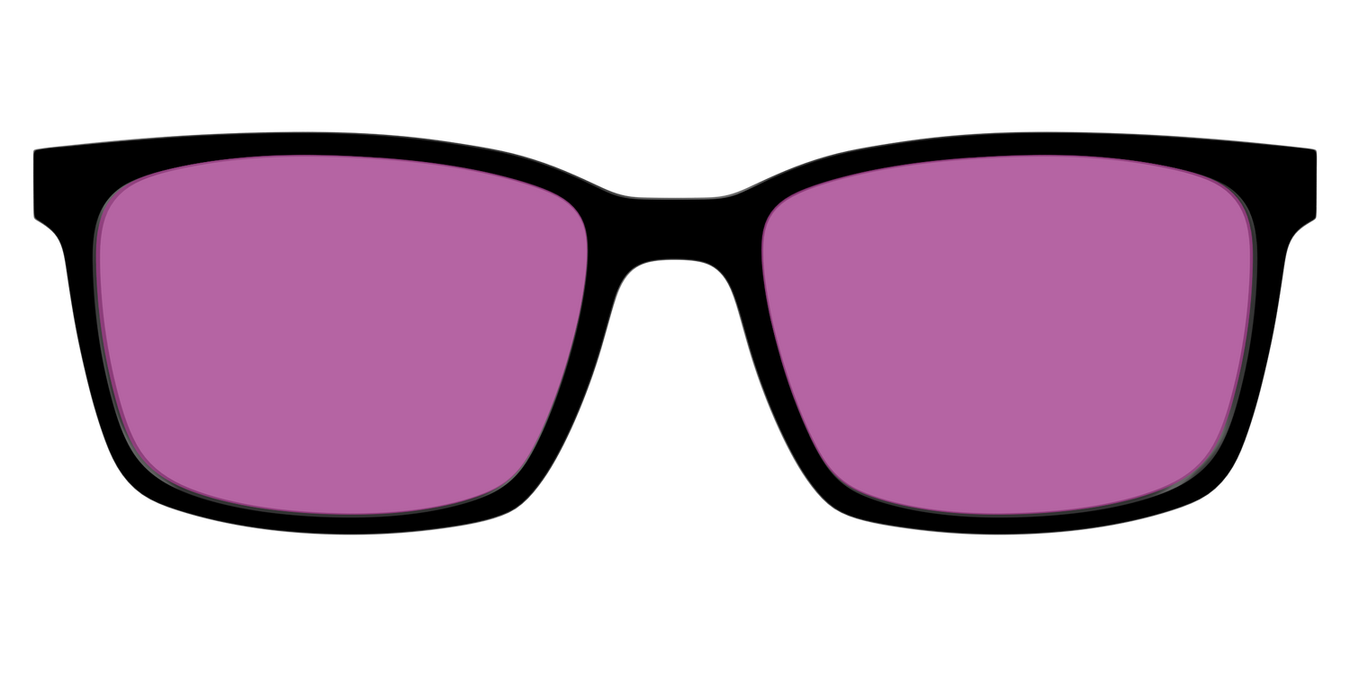 The Black with Violet Golf Lens - Lifestyle Kirby Top Image - Pair Eyewear
