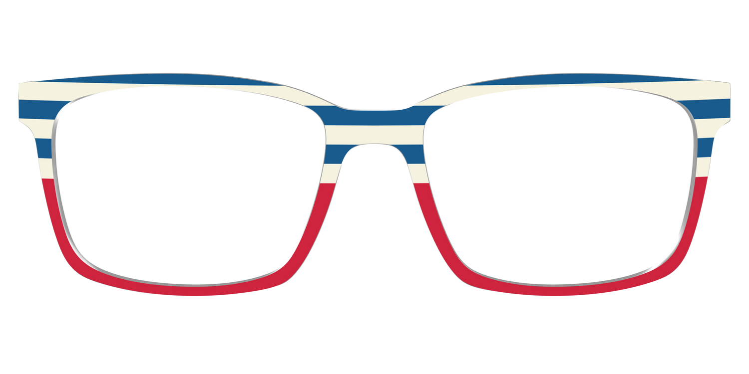 The Bold Stripes Split - Lifestyle Kirby Top Image - Pair Eyewear