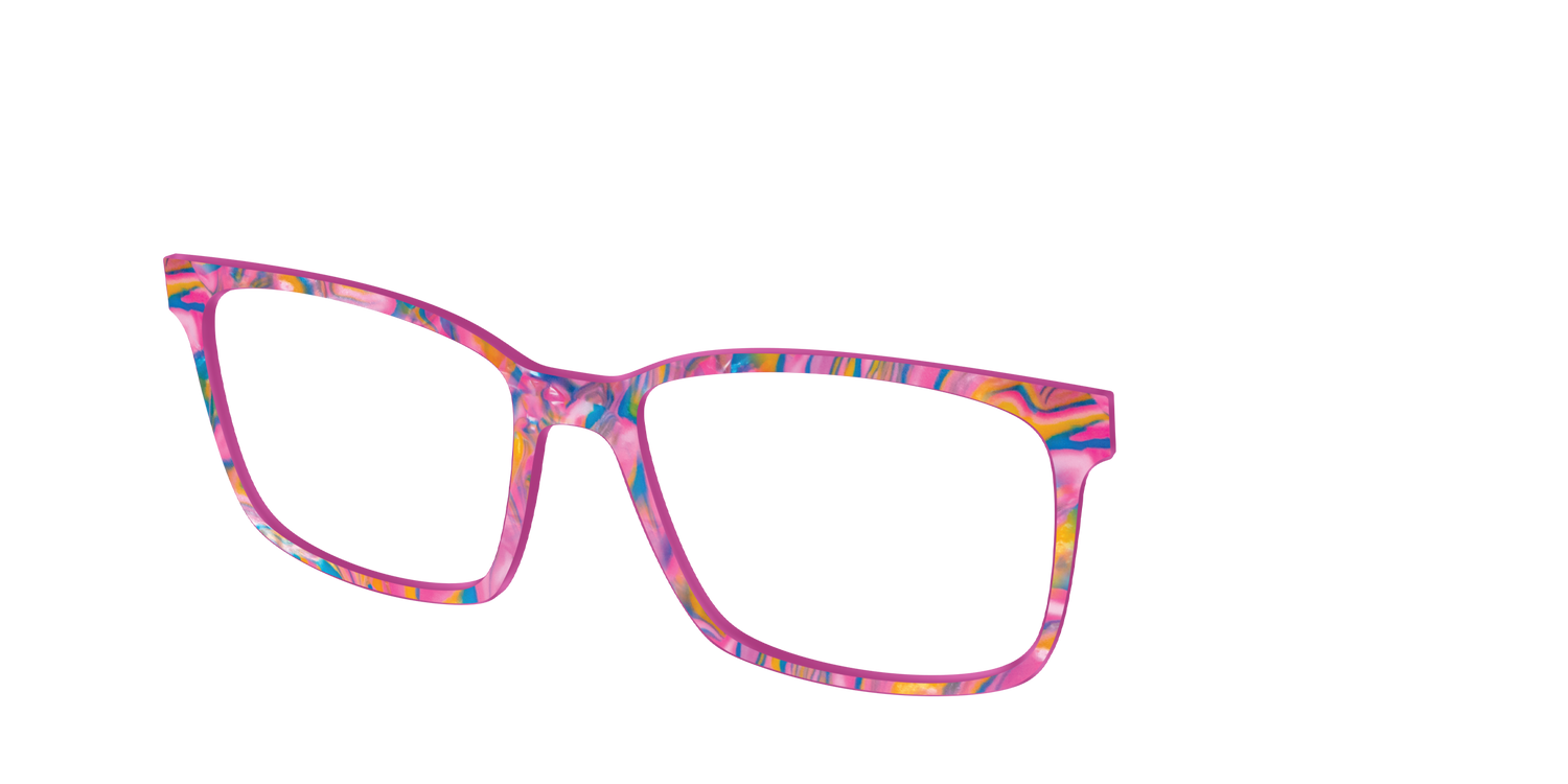 The Bubble Gum Pearl Marble - Angle Top Image - Pair Eyewear