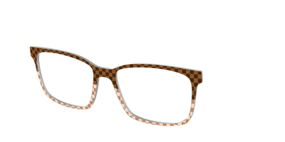 The Cappuccino Check Split - Angle Top Thumbnail - Pair Eyewear
