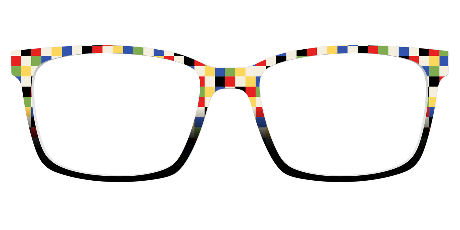 The Colorful Cubes - Lifestyle Kirby Top Image - Pair Eyewear