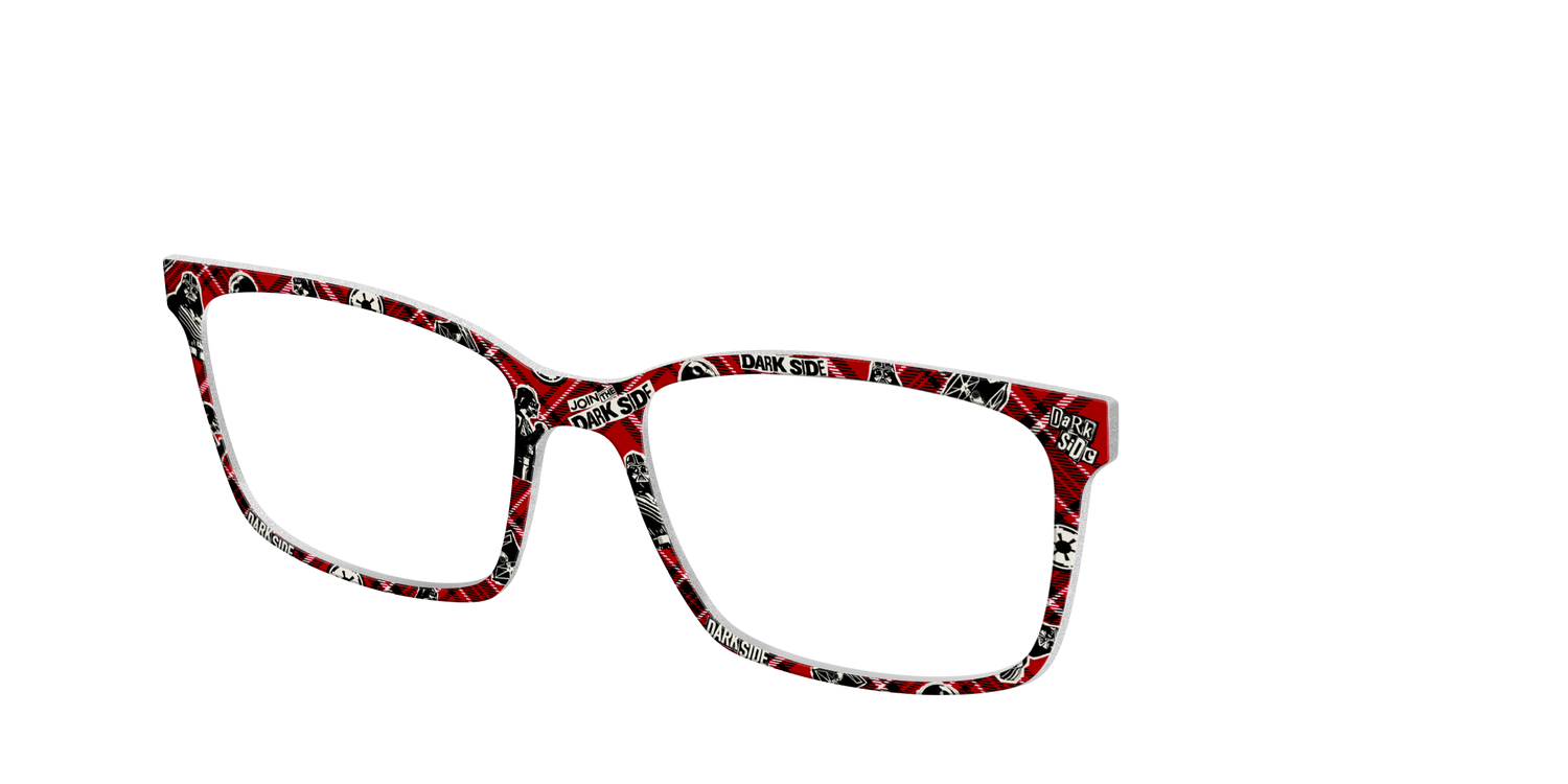 Dark Side Plaid - Angle Top Image - Pair Eyewear