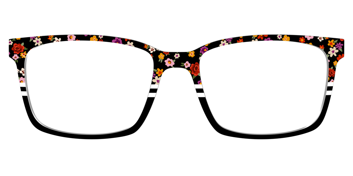 The Ditsy Stripe Split - Lifestyle Kirby Top Image - Pair Eyewear