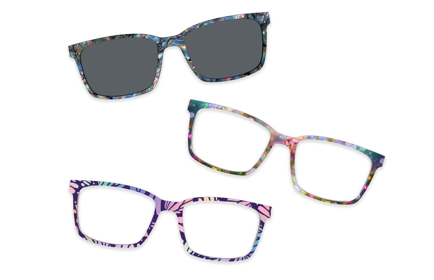 The Ethereal Garden Pairing Set - Lifestyle Kirby Top Image - Pair Eyewear