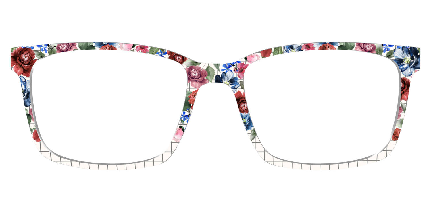 The Graph Paper Floral - Lifestyle Kirby Top Image - Pair Eyewear
