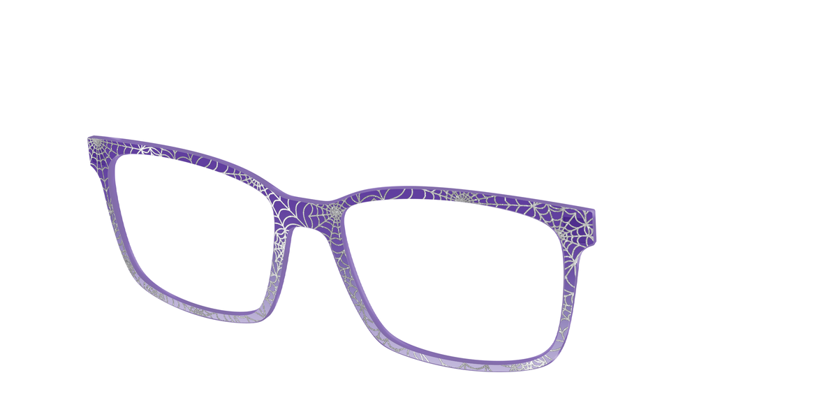 The Holographic Purple Webbed Crystal - Angle Top Image - Pair Eyewear