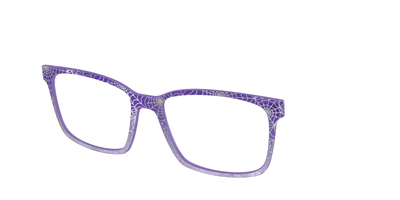 The Holographic Purple Webbed Crystal - Angle Top Thumbnail - Pair Eyewear