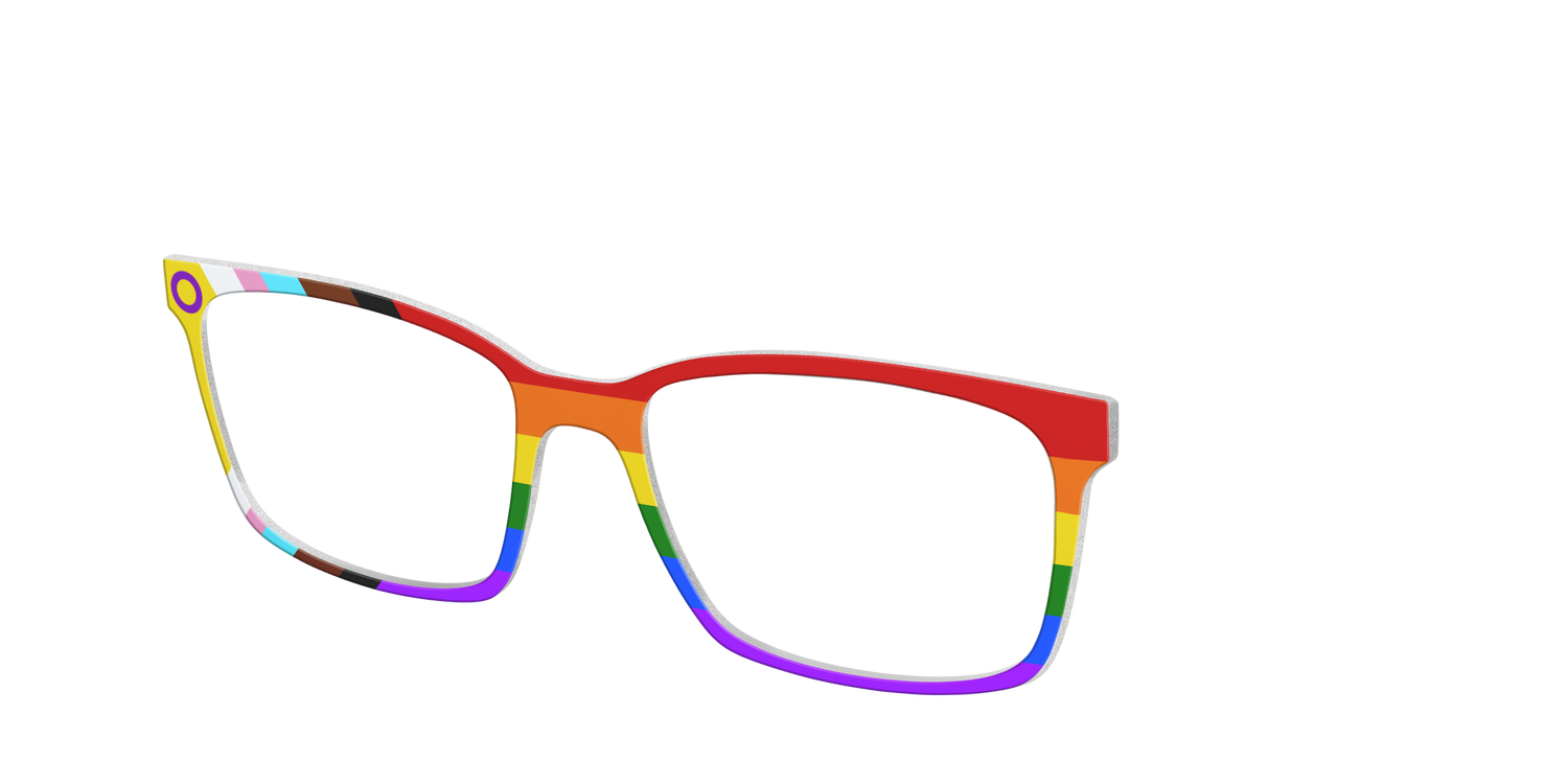 The Intersex Inclusive Pride Flag - Angle Top Image - Pair Eyewear