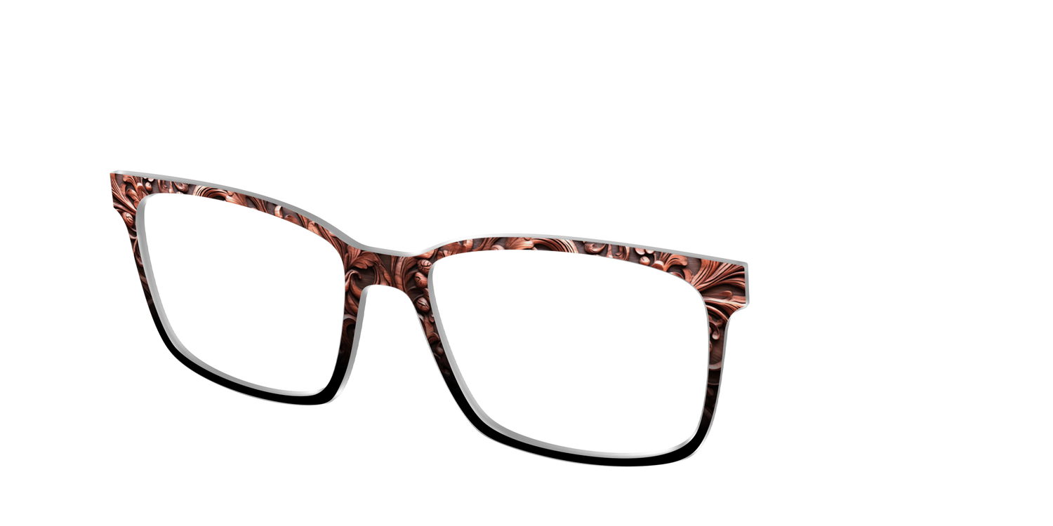 The Intricate Wood Carvings - Angle Top Image - Pair Eyewear